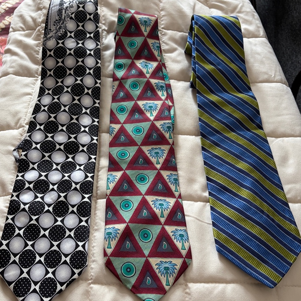 3 Men’s Ties -2 Harry Rosen and 1 Steven Land